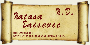 Nataša Daišević vizit kartica